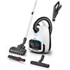Bosch - Aspirapolvere con borsa, serie 6, ProSilence, silenzioso, filtro HEPA, testina LED, bianco, BGB6SIL0L