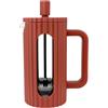 Café Olé Ciao 3 Cup Cafetière, garza in acciaio inox, French Press, rosso