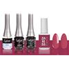 Esthetica ESTROSA KIT SEMIPERMANENTE UNGHIE SMALTO GEL POLISH BASE PRIMER + BASE DEFENCE COAT + LUCIDANTE GLOSS + OMAGGIO Gel Polish Zakiss n 92 Vienna 10Ml made in Italy