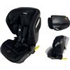 Nania, Seggiolino auto, isofix, reclinabile, e pieghevole, isize, 76-150 cm, gruppo 1/2/3, (9-36 kg), con protezione laterale