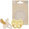 Hevea Natural Rubber Pacifier Orthodontic Newborn 3-36 Mesi Two-Pack - Pale Butter & Milky White