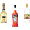 NEKA kit aperitivo spritz - 1 bottiglia di Aperol 1L + 1 bottiglia di vino spumante + 1 sifone di soda - kit per preparare il tuo spritz aperol