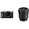 Sony Alpha 7CII di Sony | Fotocamera mirrorless full-frame (compatta, 33 MP, autofocus in tempo reale, 10 fps, video in 4K, display touch orientabile) + Lente SEL2860 + Lente SELP1635G (Argento)