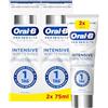 Oral-B Pro 3D White Clinical Intensive Whitening Dentifricio, denti bianchi in 1 giorno, menta fredda, 2 x 75 ml