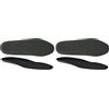 VM FOOTWEAR Soletta anatomica per calzature/Scarponcini da Lavoro/Ortopediche/Solette per scarpe/In poliuretano/Misura 44/1 Paio/Nera/Unisex (Confezione da 2)