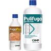 Camp PULIFUGA, Pulitore concentrato per fughe ideale per pavimenti e rivestimenti, Elimina annerimenti, macchie e muffe, 1 L + Trattamento protettivo