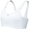 NIKE DD0430-100 Alpha Reggiseno Sportivo Donna White/White/Stone Mauve/Black Taglia LA-B