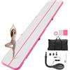 VEVOR Air Track Tappetino Ginnastica Artistica 3m/4m/5m/6m, Spessore 10cm con Pompa Elettrica, Tappetino da Ginnastica Gonfiabile per Yoga/Casa/Formazione/Cheerleader