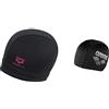 Arena SMARTCAP, Cuffia Donna, Nero, Taglia Unica & Cappello da Bagno Poliestere II, Nuoto Unisex Adulto, Nero, Taglia Unica