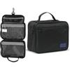 TUKKI Beauty Case da Viaggio con Specchio da Tavolo - Organizer Cosmetici Rigido Appendibile, Necessaire Uomo Donna Impermeabile con Gancio Girevole 360°, Borsa Toilette Salvaspazio