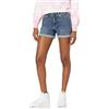 Amazon Essentials Pantaloncini in Denim a Vita Media, Vestibilità Aderente, Interno Gamba 10,2cm Donna, Delavé Vintage, 40
