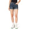 Amazon Essentials Pantaloncini in Denim a Vita Media, Vestibilità Aderente, Interno Gamba 10,2cm Donna, Denim Scuro, 44