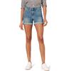 Amazon Essentials Pantaloncini in Denim a Vita Media, Vestibilità Aderente, Interno Gamba 10,2cm Donna, Delavé Medio, 44
