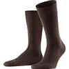 FALKE Sensitive Berlin M So lana cotone con bordino morbido 1 paio, Calzini Uomo, Marrone Brown 5930, 43-46
