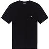 Emporio Armani T-Shirt Girocollo da Uomo in Morbido Modal Nero S