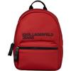 KARL LAGERFELD JEANS Donne Essential Nylon Back Pack Rosso di Pompei One size