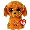 TY - Peluche - Beanie Boos - Cane - Noodles - Marrone - Cagnolino con occhioni glitter dorati - Il morbido pupazzo con gli occhi grandi scintillanti - 15 Cm - 36377