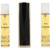 Chanel No 5 EDP ricaricabile 20 ml + EDP ricarica 2 x 20 ml W