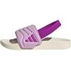 adidas Unisex - Bambini e ragazzi ADILETTE ESTRAP 2.0 SLIDES CHILDREN, off white/purple burst/bliss lilac, 33 EU