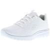 Skechers Graceful Get Connected, Sneaker Donna, White Silver, 40 EU