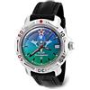 VOSTOK | Komandirskie VDV Russian Airborne Forces Militare Orologio da polso meccanico | Moda | Business | Orologi da uomo casual | Modello 021 Series, 811021 pelle, Militare