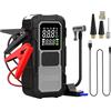 Generic Avviatore di emergenza con compressore d'aria, 4000 A, con cavi, batteria per auto scarica, per gonfiare pneumatici, viaggi lunghi, pendolarismo urbano su strada, conducenti professionisti