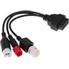 A ABSOPRO Diagnostico Cavo per Yamaha YZF-R125 per Yamaha MT-125 OBD Adattatore Cavo 16 Perno a 6 Perno 4 Perno 3 Perno OBD2