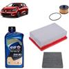 OP Kit tagliando 3 filtri + 5L olio 5W-30 Tech FE compatibile con Renault clio v 1.0 LPG Benzina/gasauto (gpl) 2019-2021