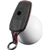 Vidonergy Faraday Custodia per chiavi auto, per BMW Serie 1, 2, 3, 5, 7, X1, X3, X5, X6, F16, in pelle scamosciata, antifurto, protezione senza chiave (pelle nera carbonio)