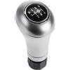 babominimer Pomello del cambio manuale a 6 velocità, compatibile con W203 W204 W207 W209 W212 C204 C300 C250 C63 A207 S203 CL203 foro di montaggio in plastica nera argento
