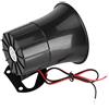 Generic Sirena della Polizia, DC12V 15W Allarme Sonoro di Sicurezza, Sirena di Allarme Cablata, Tromba Ad Alto Volume, Sirena di Allarme per Auto, Sirena a Cupola Rotonda con Staffa per