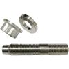 WIJHJET Tubo Scarico Punta Silenziatore Viti Prigioniere Flangiate In Lega Di Titanio Per Collettore Di Aspirazione O Scarico Di Parti Di Automobili M8 X1.25MM X 45MM E M10X1.25PX55L