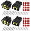 eMagTech 2 set di connettori a 8 pin per auto, impermeabili, maschio/femmina, FW-C-8M-B, compatibili con collegamenti elettrici di cablaggio automobilistico