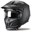 MOCOERL Casco Streetfighter | Certificato ECE 22.06 | Casco Jet con visiera parasole a scomparsa | Per scooter, moto e ciclomotori (nero opaco, L)