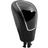 Hgsnvs Pomello Leva Cambio con Cuffia Per Ford Per Mondeo MK4 Per S-MAX Per Kuga Pomello Cambio Automatico Pelle Leva Cambio Cuffia Per Cambio Manuale Copri Cuffia(Gear Knob)