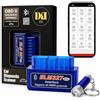 DARO collections DARO OBD2 Bluetooth ELM327 - Lettore e macchina diagnostica per auto Multimarca in spagnolo - Scanner OBDII compatibile con Android e iOS - Set con torcia esterna per localizzare porta OBD
