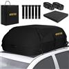 GADLANE Borsa da Tetto per Auto, 550L, Impermeabile, con 6 Cinghie Robuste, Tappetino Antiscivolo e Borsa Portaoggetti per Auto, SUV, Viaggi, Vacanze (Nero)