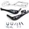 A-Pro Paramani Manubrio Protezione Moto Motocross Enduro Plastica Universale Nero