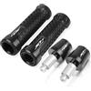 GUGUVNV Manopole manubrio moto con terminali Per SH300 SH 300 SH300i (Nero)