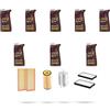 HOFFCAR Kit tagliando 4 FILTRI e 8L OLIO M compatibile con Mercedes Classe C (W203,C203,S203) C320 160kw Dal 2000