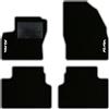 QUEMAR Tappetini Auto per Ford Kuga I, Bordo Perla, 2 Ricami | 2008-2012 / Kit Tappeti Moquette e Gomma su Misura / Set 2 Anteriori + 2 Posteriori / Ricami e Colori Personalizzati