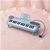 Tastiera con Microfono Multifunzione Tastiera Elettronica Musicale per Bambini