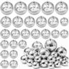 JNYUTEEN 25 Pezzi Disco Ball Decorazioni, Palla da Discoteca in 4 Misure con Finitura Argentata, Sfere a Specchio e Palla da Discoteca Appendibile per Albero di Natale Feste e Nozze