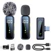 Xynovate Microfono Lavalier Wireless per iPhone, iPad, Telefoni Android, Mini Microfono Clip Riduzione Rumore Plug-and-Play per Registrazioni Video, Podcast, TikTok, YouTube, Vlog