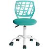 FurnitureR Colourful Chair, Seggiolino per computer Moderno e Regolabile, Sedia da Lavoro Girevole senza Bracciolo, Sala di Studio per Bambini, Sedia da Ufficio a Casa Sedia da Lavoro, Turchese