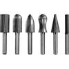 YATO Set di frese YATO YT-61711 per metallo, attacco da 6 mm per smerigliatrice diritta, 6 pezzi
