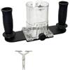 Fonowx Fresatrice per Bordi Supporto Base per Fresatrice Piastra Guida Rifinitura Bordi Scanalature Controllo Mano Doppia Impugnatura Profondità 64-65mm, Rack Doppia Maniglia W