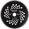 LSHUZIYU, 205mm-80T, Punte in Carburo, Foro Centrale 25.4mm Con Rondella 22.23-20-16mm, Lama per Decespugliatore, Disco per Decespugliatore.