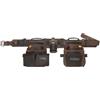 DEWALT Cintura per attrezzi, cintura regolabile, 18 tasche, pelle, marrone (DWST550113)