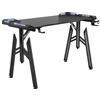 SUBTLETY PC Tavolo da Gioco per Computer 120x60cm Struttura ad M Scrivania Gaming Autoportante con Portabicchieri e Gancio per Cuffie Ergonomico Scrivanie Arredo Studio Mobili da Ufficio Portata 100KG